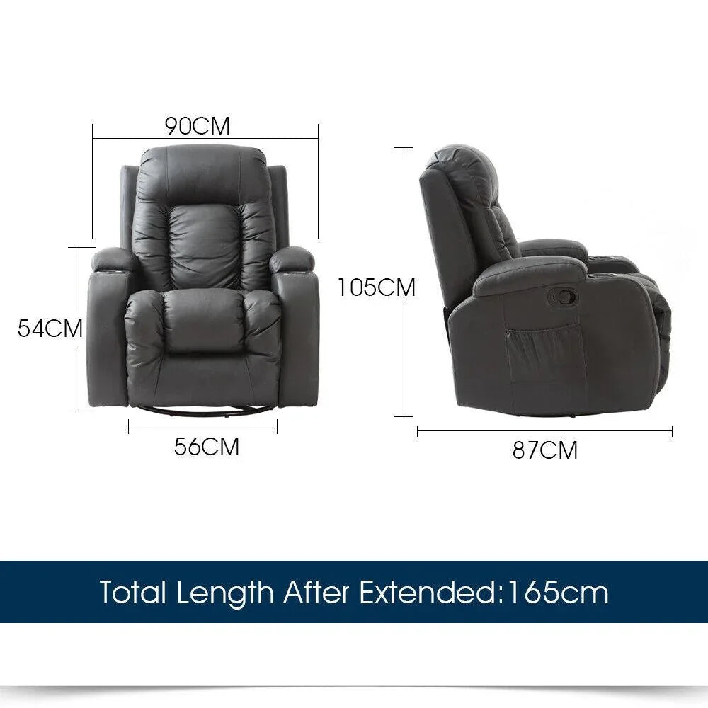 Levede Electric Massage Chair Zero Gravity Chairs Recliner Full Body